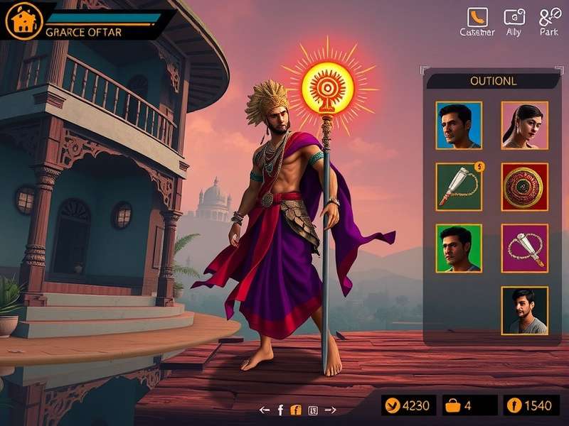 Goan Meteor Titan gameplay screenshot showing character and environment